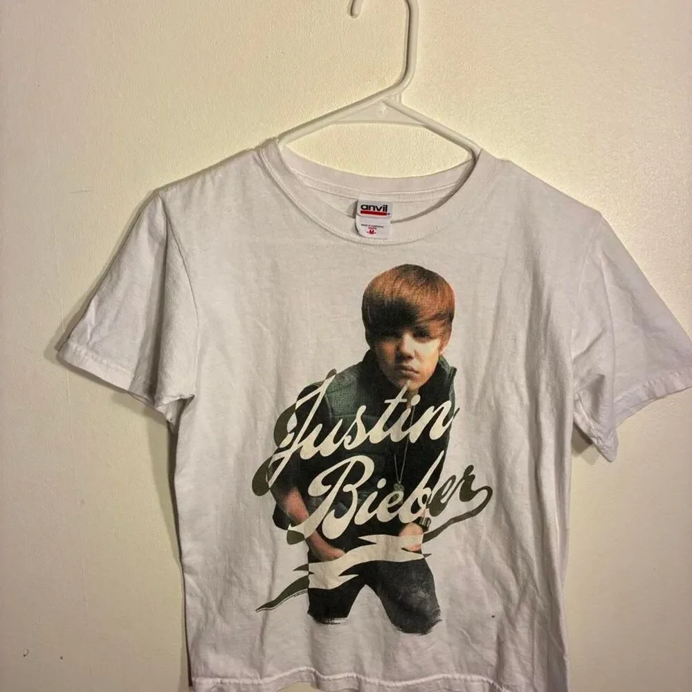 Justin-bieber White T-shirt